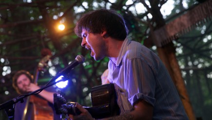 Ryley Walker performs live at the Woods Stage at the 2015 Pickathon festival.
