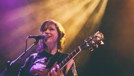 D.C. guitarist Mary Timony (shown playing the 9:30 Club in 2015) is taking a turn on the Seth Meyers show.