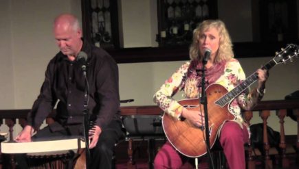 Terri Bocklund, right, performs at The Hill Chapel in Maryland in 2013.